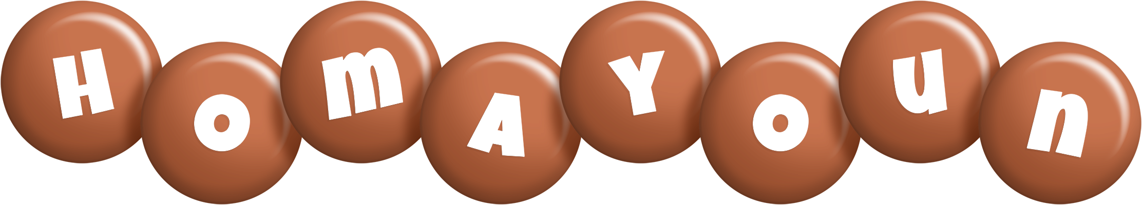 Homayoun candy-brown logo