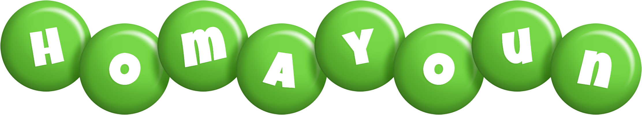 Homayoun candy-green logo