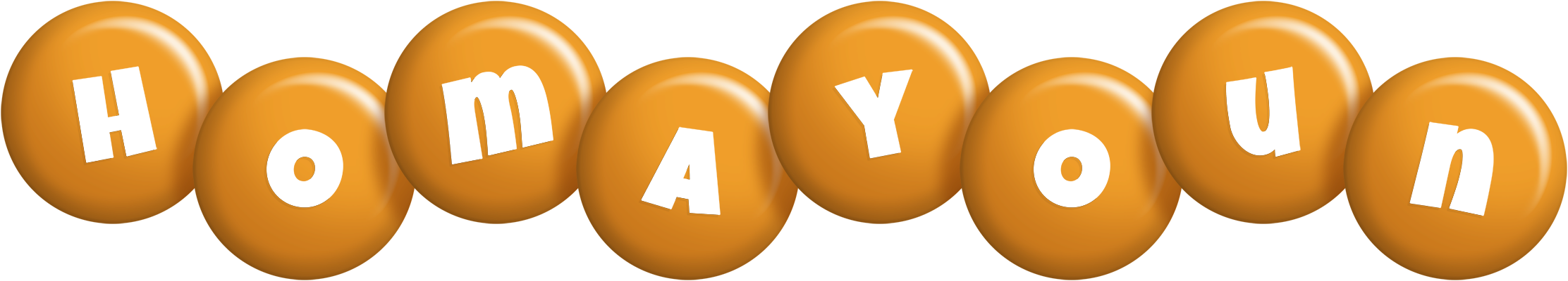 Homayoun candy-orange logo
