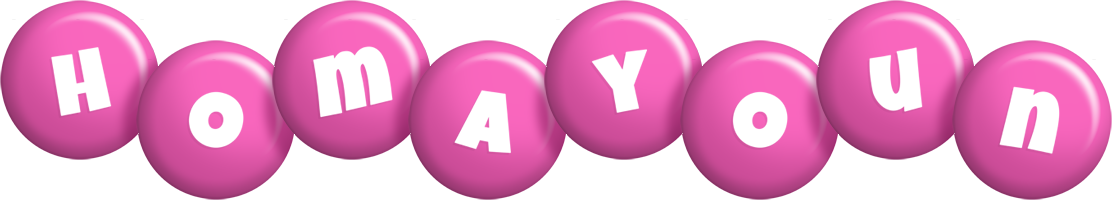 Homayoun candy-pink logo