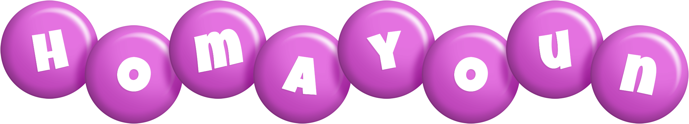 Homayoun candy-purple logo