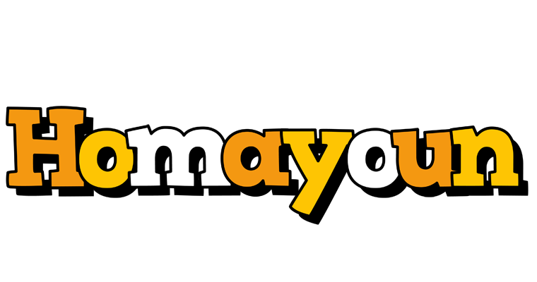 Homayoun cartoon logo
