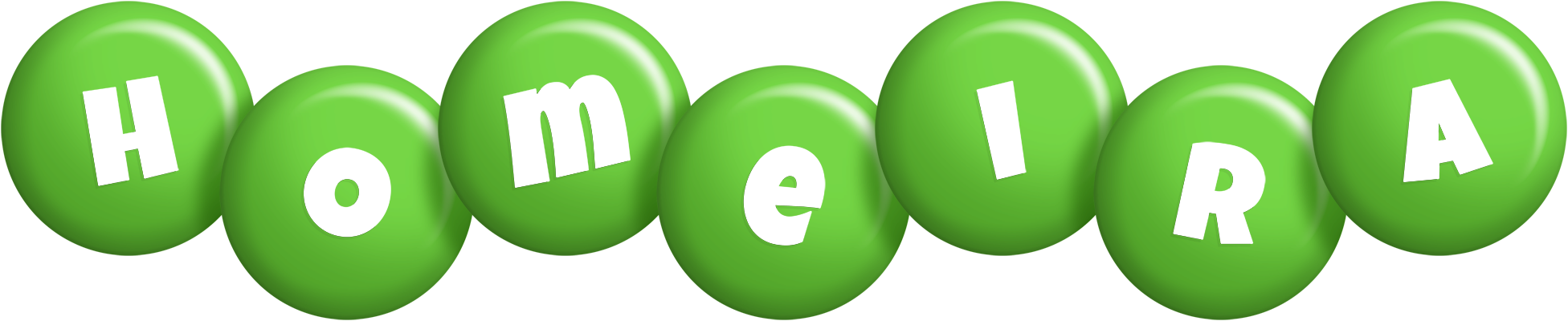 Homeira candy-green logo