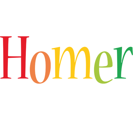 Homer birthday logo