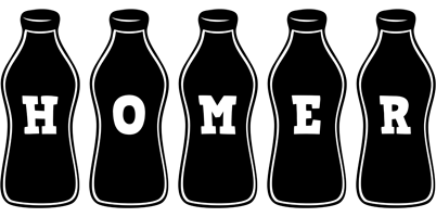 Homer bottle logo