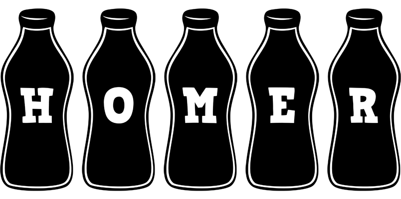 Homer bottle logo