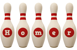 Homer bowling-pin logo