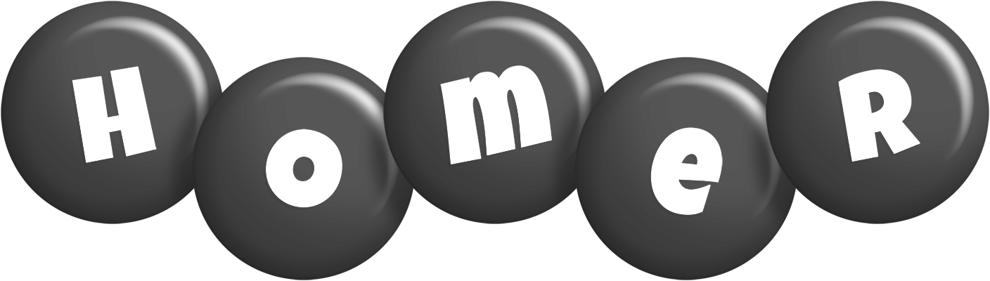 Homer candy-black logo