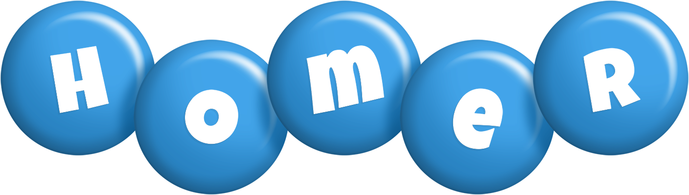 Homer candy-blue logo