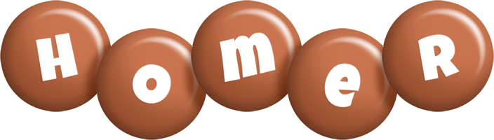 Homer candy-brown logo