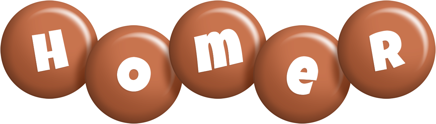 Homer candy-brown logo