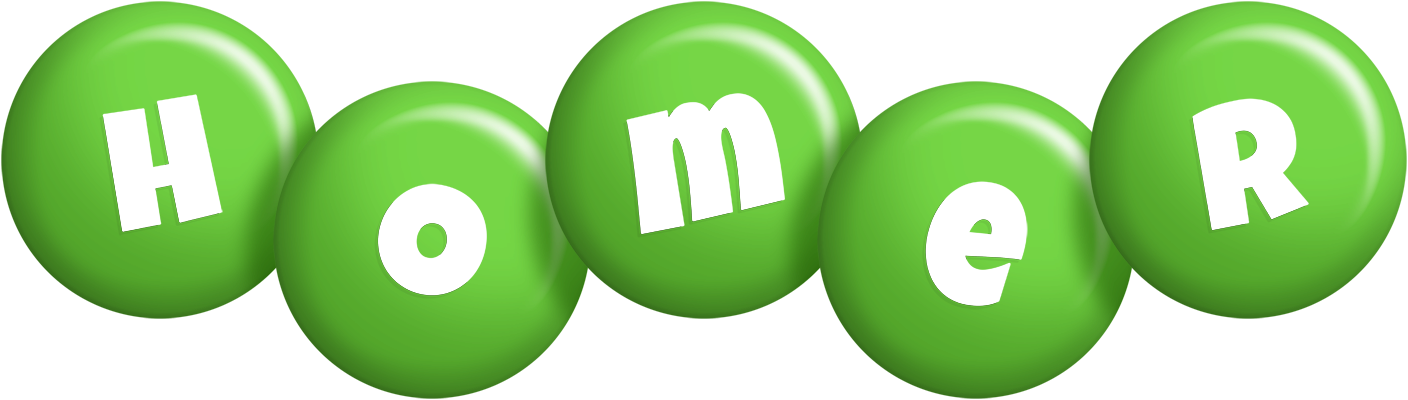 Homer candy-green logo