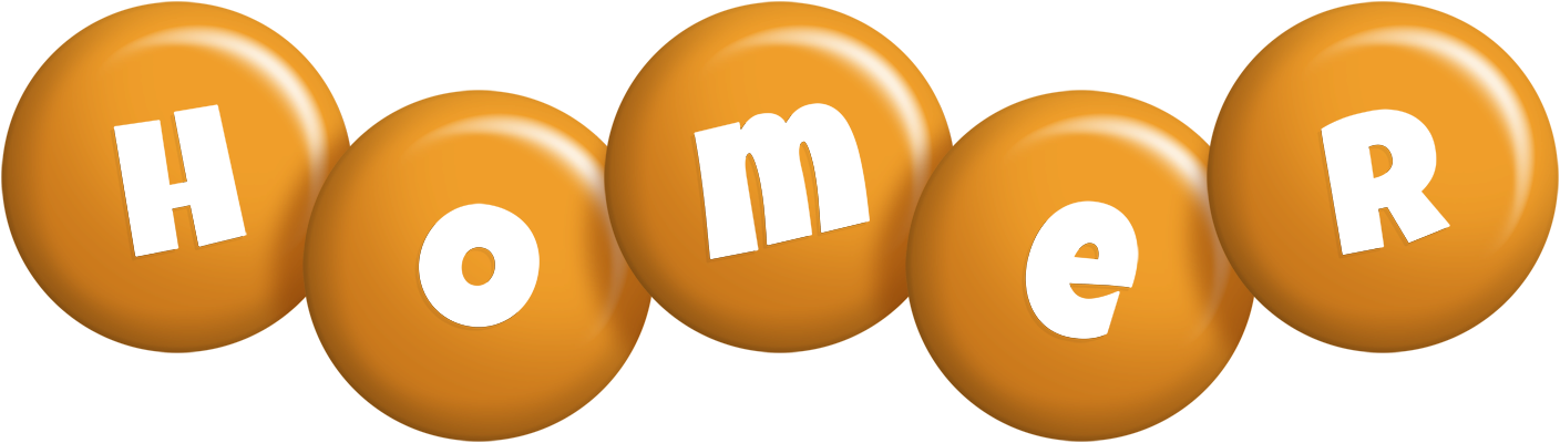 Homer candy-orange logo