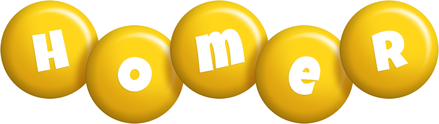 Homer candy-yellow logo