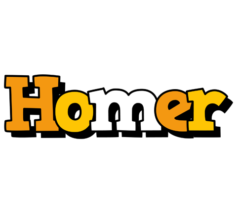 Homer cartoon logo