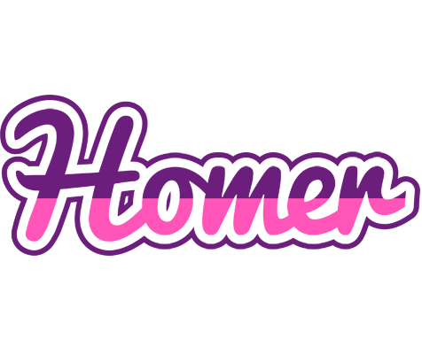 Homer cheerful logo