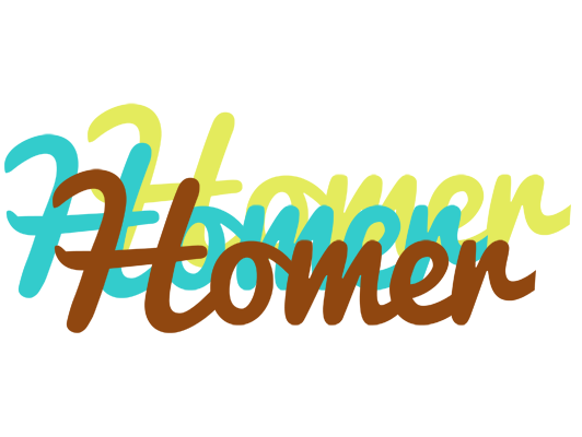 Homer cupcake logo
