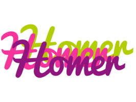 Homer flowers logo