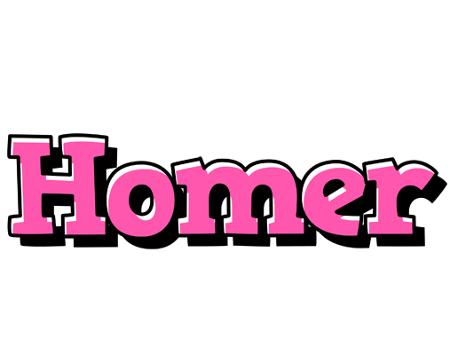 Homer girlish logo