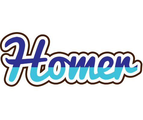 Homer raining logo