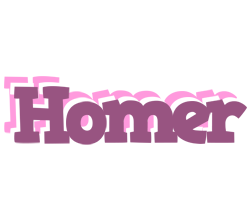 Homer relaxing logo