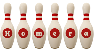 Homera bowling-pin logo