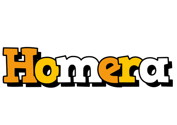 Homera cartoon logo