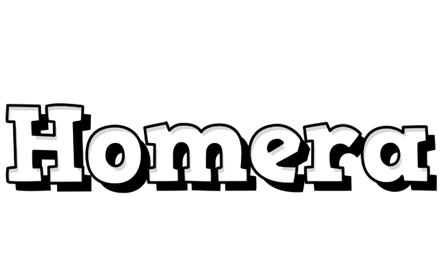 Homera snowing logo