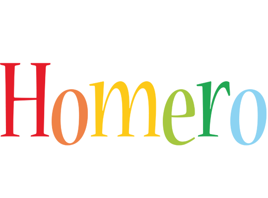 Homero birthday logo