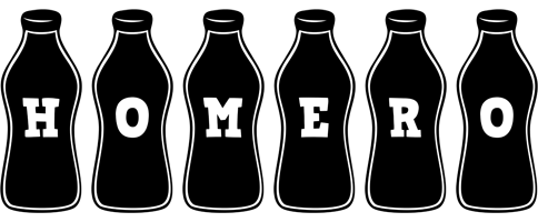 Homero bottle logo