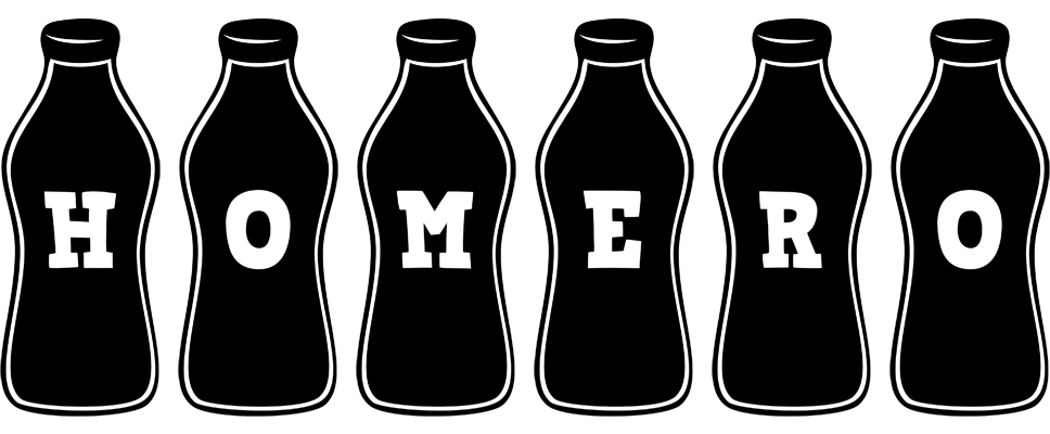 Homero bottle logo