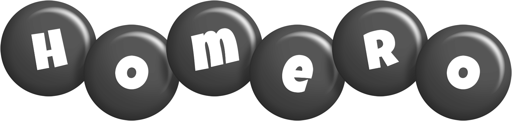 Homero candy-black logo