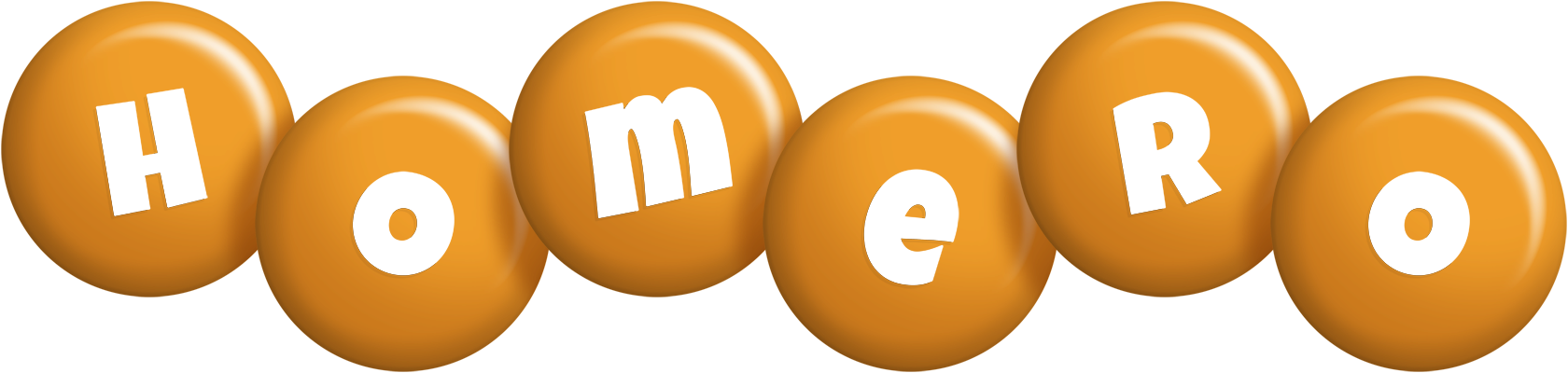 Homero candy-orange logo