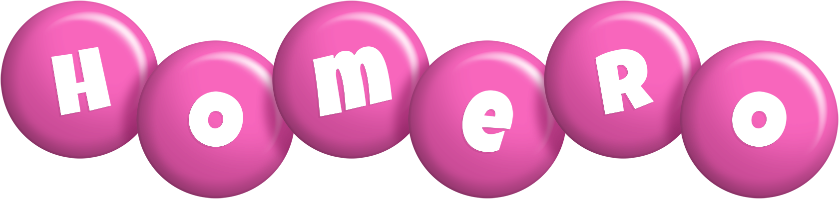 Homero candy-pink logo