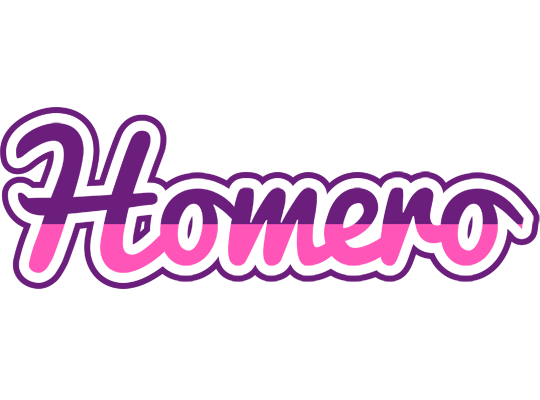 Homero cheerful logo