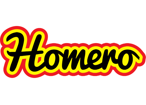 Homero flaming logo