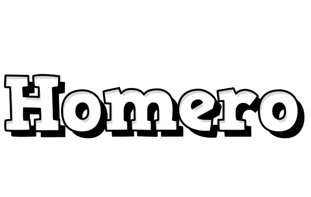 Homero snowing logo