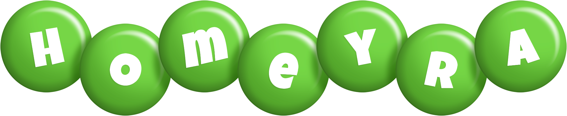 Homeyra candy-green logo