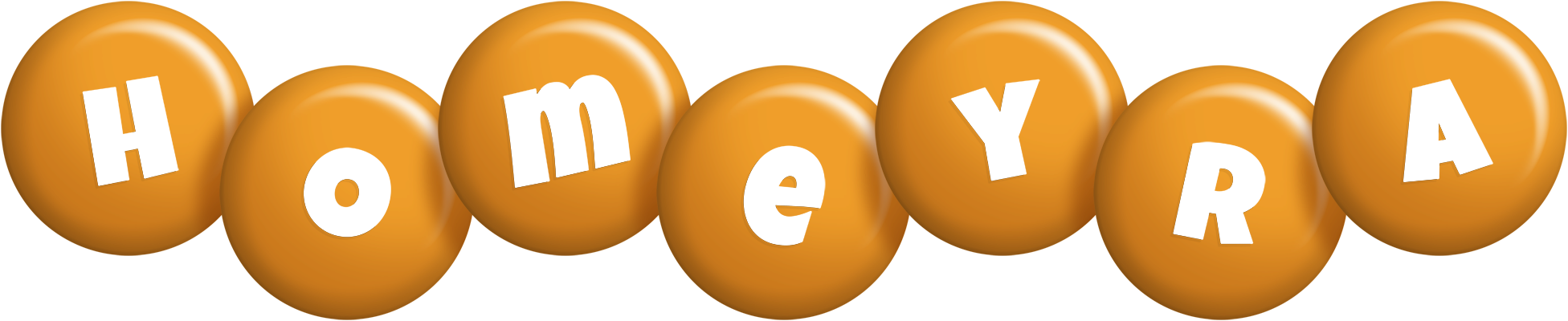 Homeyra candy-orange logo