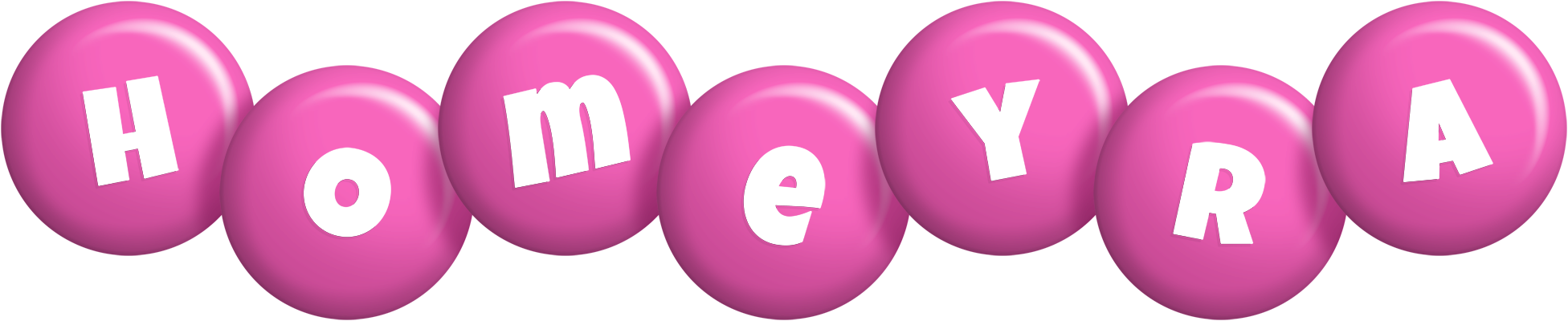 Homeyra candy-pink logo
