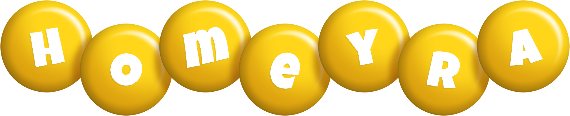 Homeyra candy-yellow logo