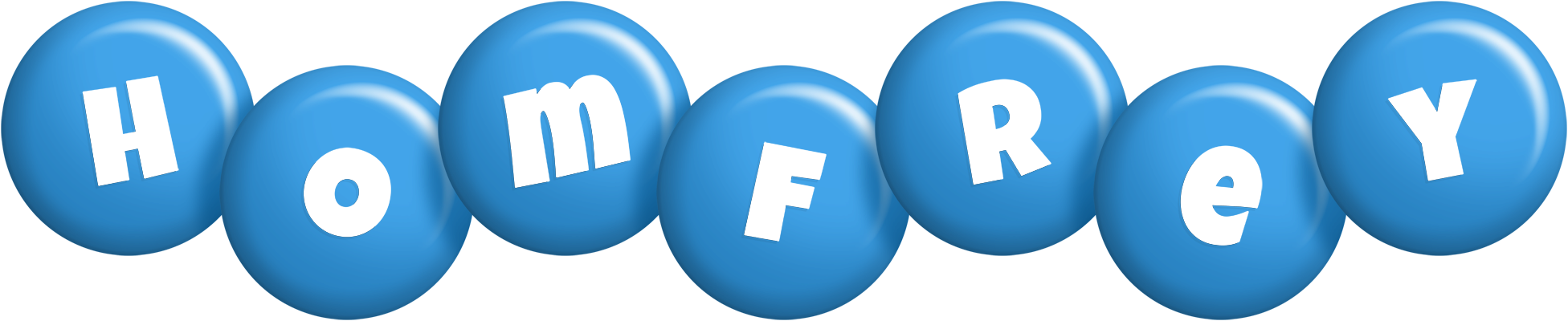 Homfrey candy-blue logo