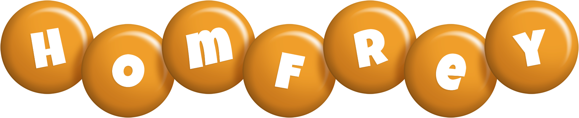 Homfrey candy-orange logo