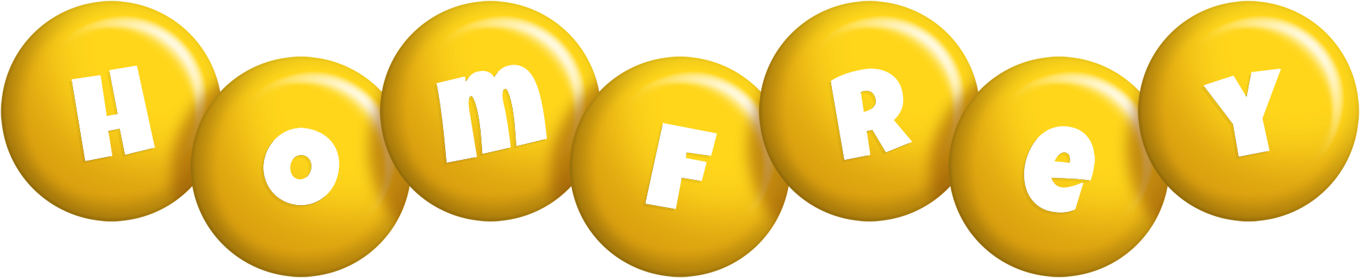 Homfrey candy-yellow logo