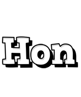 Hon snowing logo