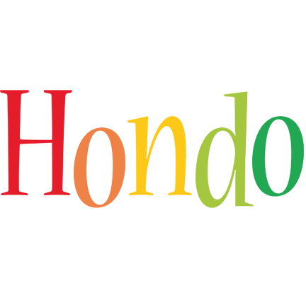 Hondo birthday logo
