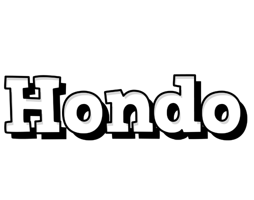 Hondo snowing logo