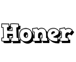 Honer snowing logo
