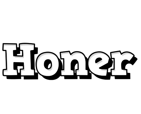Honer snowing logo