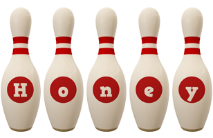 Honey bowling-pin logo